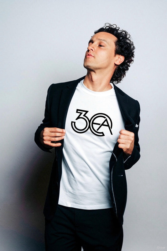 EA 30  2X1  BLACK&WHITE SIZE M